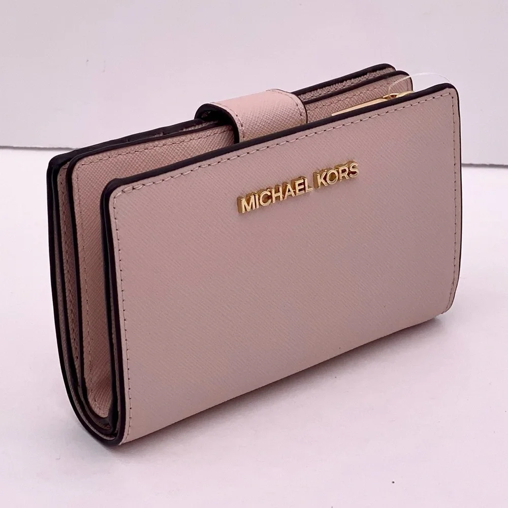 Michael Kors Jet Set Travel Medium Bifold Wallet Pink
